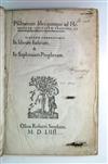 BUCER, MARTIN. Psalmorum libri quinque ad Hebraicam traducti. 1554 + In sacra quatuor Eva[n]gelia. 1553